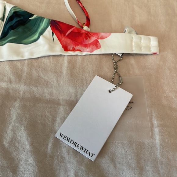 NWT We Wore What Rose Bikini Top - Picture 4 of 5